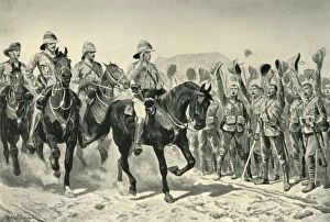 Richard Caton Woodville Gallery: Lord Roberts Cheered By the Troops on his Arrival at Wonder RIver, (1901). Creator: Unknown