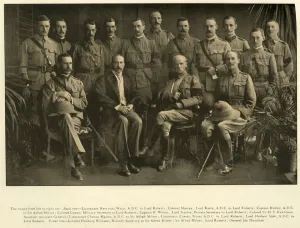 Officers Prints: Lord Roberts and Sir Alfred Milner with their Personal Staffs