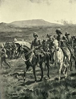 Cobban Gallery: Lord Roberts and Staff on the Veldt Approaching Pretoria, (1901). Creator: William Barnes Wollen
