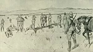 Boer Collection: Lord Roberts and His Staff Watching the Boers Retreat from Zand River; General French