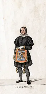 Lord Seal keeper, costume design for Shakespeares play, Henry VIII, 19th century