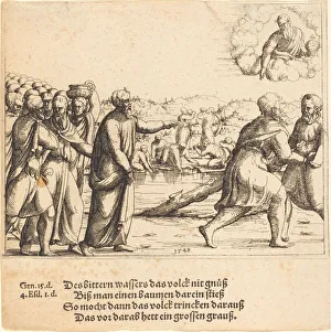 Hirschvogel Augustin Gallery: The Lord Sweetens the Waters of Marah, 1548. Creator: Augustin Hirschvogel