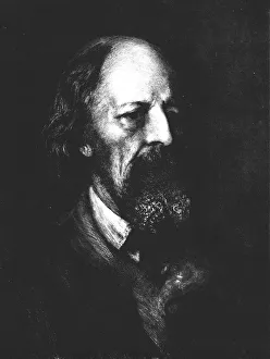 Alfred Lord Prints: Lord Tennyson, c1880, (1911). Artist: Hubert von Herkomer