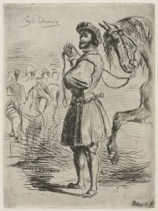 1798 1863 Prints: A Lord in the Time of Francis I, 1833. Creator: Eugene Delacroix (French, 1798-1863)