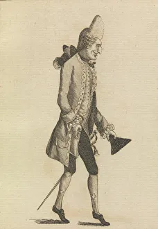 My Lord Tip-Toe Just Arrived from Monkey Land, November 3, 1771. Creator: Matthew Darly
