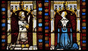 Hospitallers Prints: A lord and his wife, Mid of the 14th cen Artist: Netherlandish master