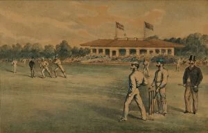 Cricketers Gallery: Lords Cricket Ground, 19th century. Creator: Unknown
