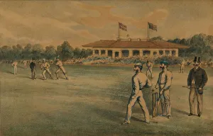 Wicket Gallery: Lords Cricket Ground, 19th century. Creator: Unknown