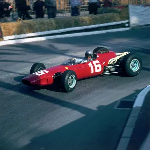 Bend Prints: Lorenzo Bandini driving a Ferrari 246, in the Monaco Grand Prix, Monte Carlo, 1966