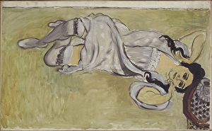 Stocking Prints: Lorette with Cup of Coffee, 1917. Creator: Henri Matisse