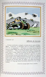 Helle Prints: Lorraine offensive, 12th September 1918, (1919). Artist: Andre Helle
