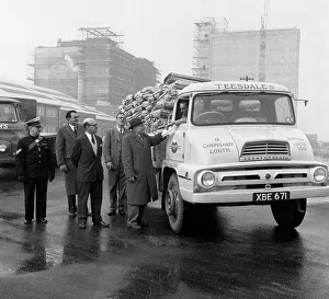 Load Prints: Lorry in front of the new Spillers Animal Food mill, Gainsborough, Lincolnshire, 1960