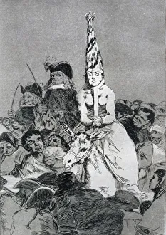 Collection: Los Caprichos, series of etchings by Francisco de Goya (1746-1828), plate 24: No hubo remedio