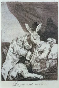 Los Caprichos, series of etchings by Francisco de Goya (1746-1828), plate 40: ¿De