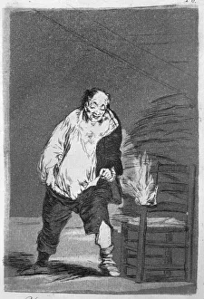 Los Caprichos, series of etchings by Francisco de Goya (1746-1828), plate 18: Y