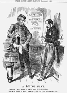 Billiards Gallery: A Losing Game, 1858