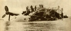 Norton Prints: Loss of H. M. S. Gladiator, 1908, (1933). Creator: R Norton