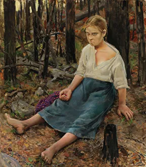 Akseli Gallen Kallela Prints: Lost, 1886. Creator: Akseli Gallen-Kallela