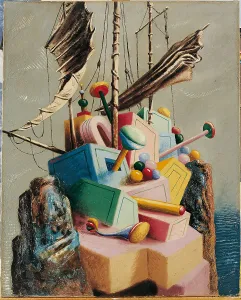 Alberto 1891 1952 Prints: The lost boat (Le navire perdu), 1928. Creator: Savinio, Alberto (1891-1952)