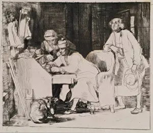 Scrutoire Prints: The Lost Receipt, 1807. Creator: David Wilkie