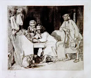 Scrutoire Prints: The Lost Receipt, 1807. Creator: David Wilkie