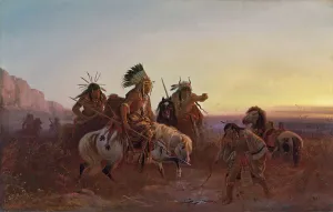 Searching Prints: The Lost Trail, 1856. Creator: Charles Ferdinand Wimar