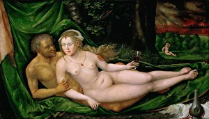 Lot and his Daughters, 1537. Artist: Altdorfer, Albrecht (c. 1480-1538) Lot and his Daughters, 1537. Artist: Altdorfer, Albrecht (c. 1480-1538)