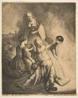 Drunkard Collection: Lot and his Daughters, 1620-40. Creator: Jan Georg van Vliet