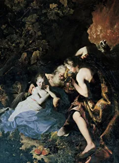 Bartolomeo 1654 1709 Gallery: Lot and his Daughters, 1695-1696. Artist: Guidobono, Bartolomeo (1654-1709)