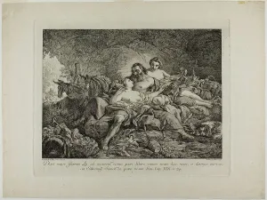 Incest Prints: Lot and His Daughters, 1748. Creator: Joseph-Marie Vien the Elder