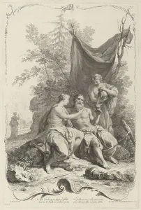 Incest Prints: Lot and His Daughters, c. 1745. Creator: Joseph Wagner