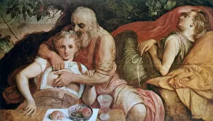Affection Collection: Lot and his Daughters, c1550. Artist: Frans Floris