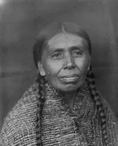 Plaits Prints: Lotsubelo-Quilcene, c1913. Creator: Edward Sheriff Curtis