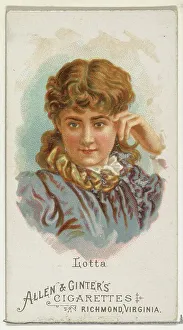 Worlds Beauties Prints: Lotta, from Worlds Beauties, Series 1 (N26) for Allen & Ginter Cigarettes, 1888