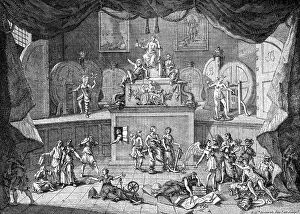 Lottery Collection: The Lottery, 1721.Artist: William Hogarth