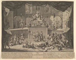 Anchor Gallery: The Lottery, after 1724. Creator: William Hogarth