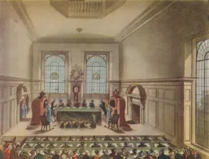 Livery Company Prints: Lottery Drawing at Coopers Hall, 1809, (1948). Creator: Unknown