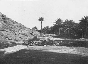 Sahara Prints: L'Oued Zousfana pres de Taghit; Afrique du nord, 1914. Creator: Unknown
