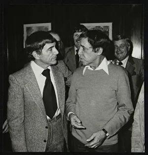 Louie Bellson and Buddy Rich at the International Drummers Association meeting, 1978