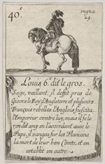 On Horseback Gallery: Louis 6.-e dit le gros / Sage, vaillant... from Game of the Kings of France
