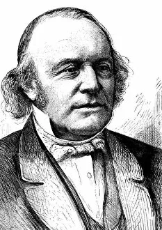 Louis Agassiz (1807-1873), Swiss-born American naturalist and glaciologist, 1874
