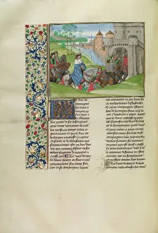 Chronicle Prints: Louis of Anjou Entering Paris, c1390s; Chroniques (Book Three)