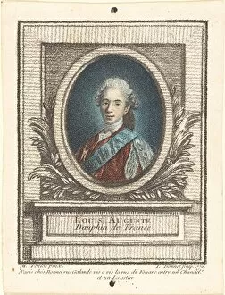De Bourbon Louis Xvi Of France King Of France Gallery: Louis-Auguste, Dauphin de France, 1770. Creator: Louis Marin Bonnet