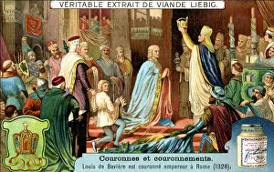 Tinned Food Collection: Louis of Bavaria Crowned Emperor of Rome in 1328, (c1900)