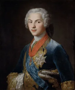 Louis, Dauphin of France (1729?1765), son of King Louis XV, c. 1745. Artist: Drouais, Francois-Hubert (1727-1775)