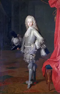 Garter Prints: Louis I, Prince of The Asturias, King of Spain, 1717. Artist: Michel-Ange Houasse