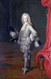 Louis I, Prince of The Asturias, King of Spain, 1717. Artist: Michel-Ange Houasse