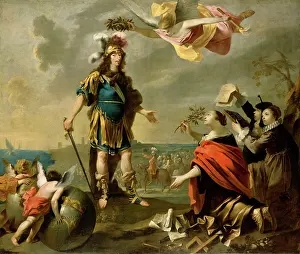 Tassel Prints: Louis II de Bourbon (1621-1686) at the capture of Dunkirk in October 1646