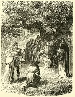 Judgment Gallery: Louis IX, Dispensing Justice in the Forest of Vincennes, (13th century), 1890. Creator: Unknown