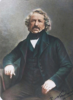 Daguerreotype Prints: Louis-Jacques-Mande Daguerre, ca. 1844. Creator: Unknown